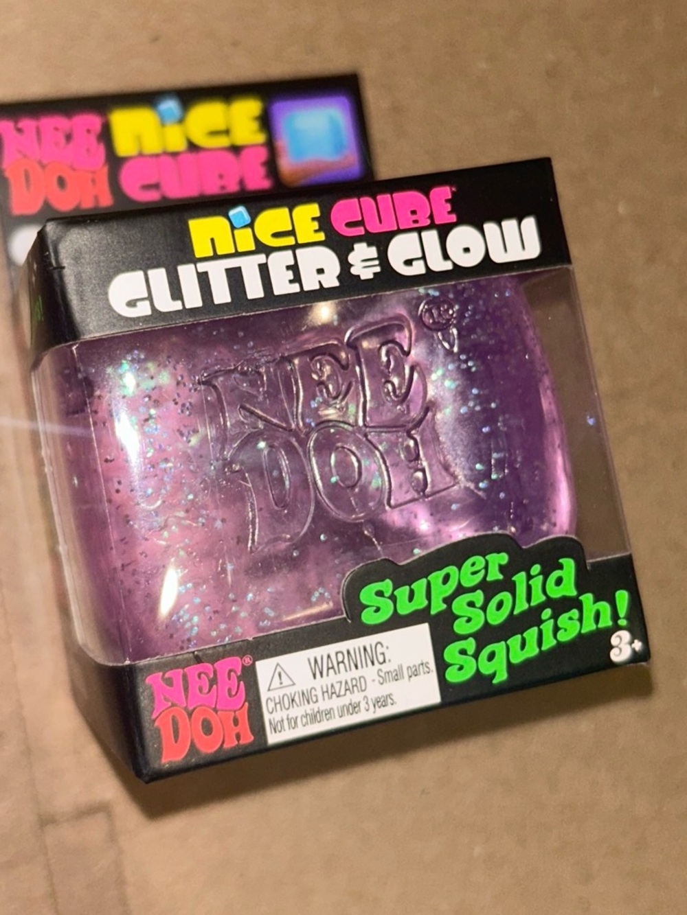 Glitter & Glow Super Solid Squish - Purple